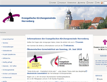 Tablet Screenshot of evangelische-kirche-herrenberg.de